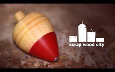 Wood and epoxy resin spinning top, for a good cause