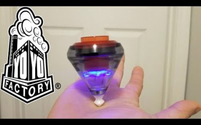 YoYoFactory Elec-Trick LED Bearing Spin Top Unboxing and Review.
